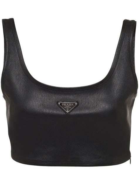 prada crop|grayed prada tank top.